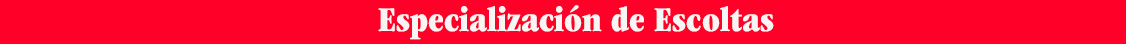 Etiqueta Espoecializacion de Escoltas
